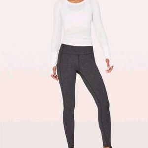 ✨RARE Lululemon Speed Up Tight Power Luxtreme Black Variegated Knit Leggings✨